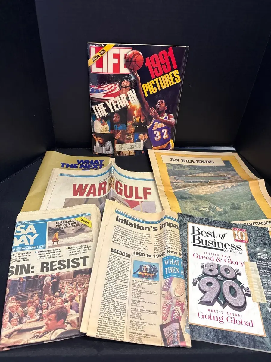 VTG Periodicals - Life 1991 Year In Pictures, Best Of Business, Gulf War, USA Today, Newspaper