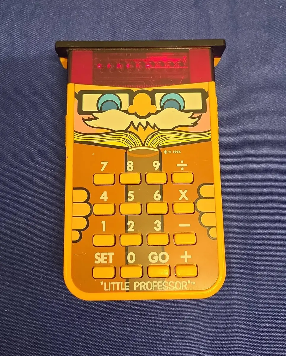 Vintage 1976 Texas Instruments Little Professor Electronic Math Tutor