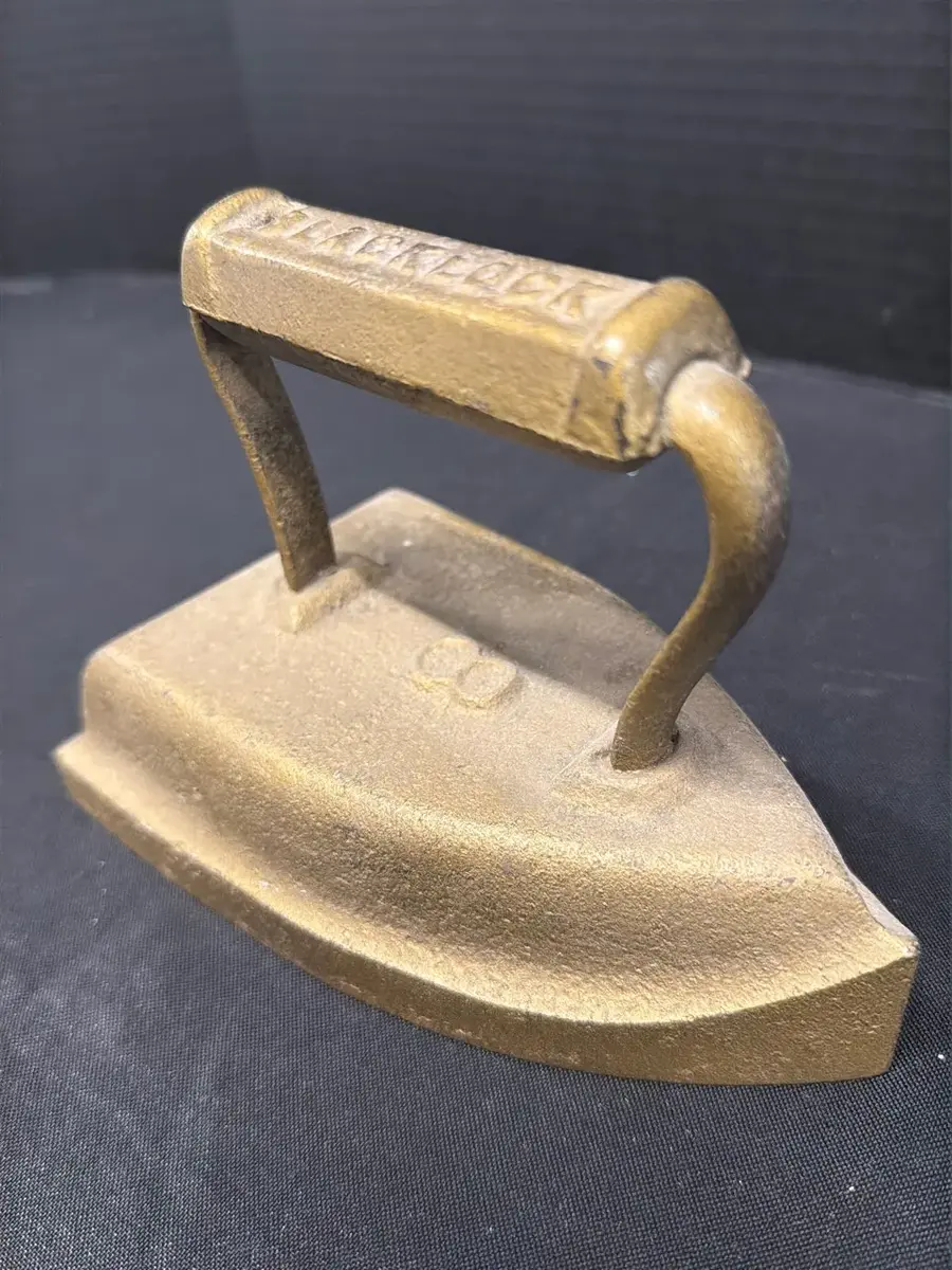 Vintage Blacklock Cast Iron Clothes Pressing Sad Iron - Primitive Decor