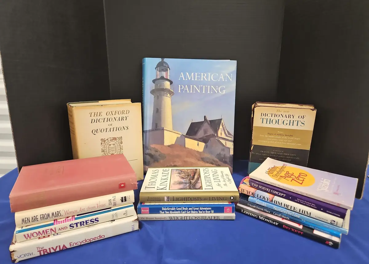 Vintage Books For Your Library  - Various Titles And Authors Including Thomas Kinkade And John Gray
