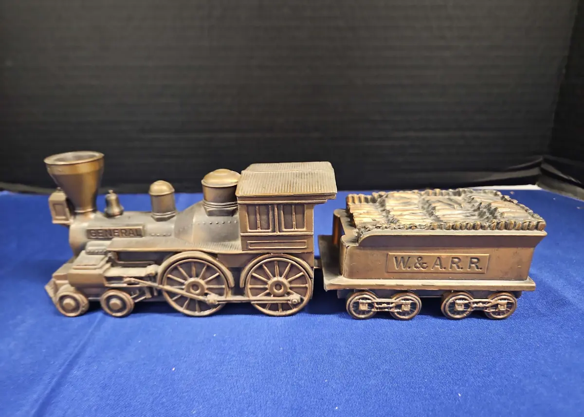 Vintage W. & A.R.R. 'General' Train Coin Bank
