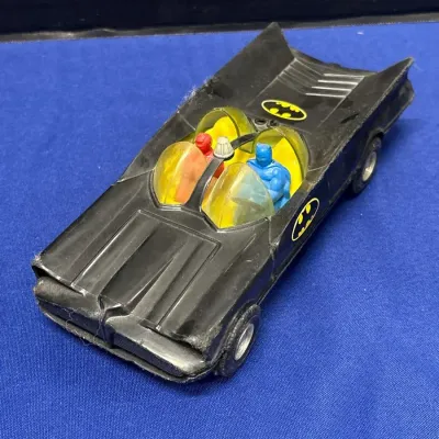 Vintage 1960s Simms Inc No 529 Plastic Batmobile Batman Toy Car