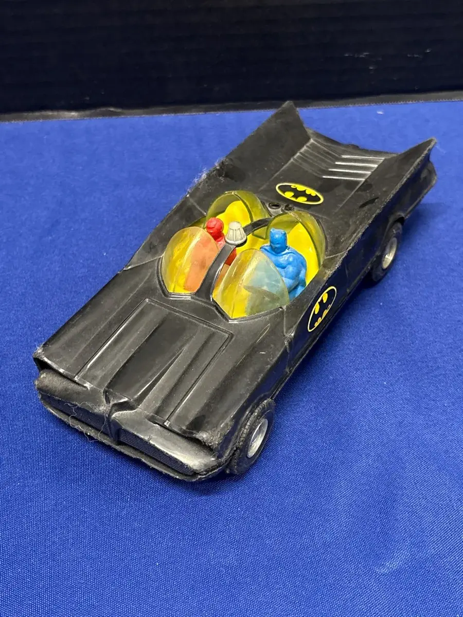 Vintage 1960s Simms Inc No 529 Plastic Batmobile Batman Toy Car