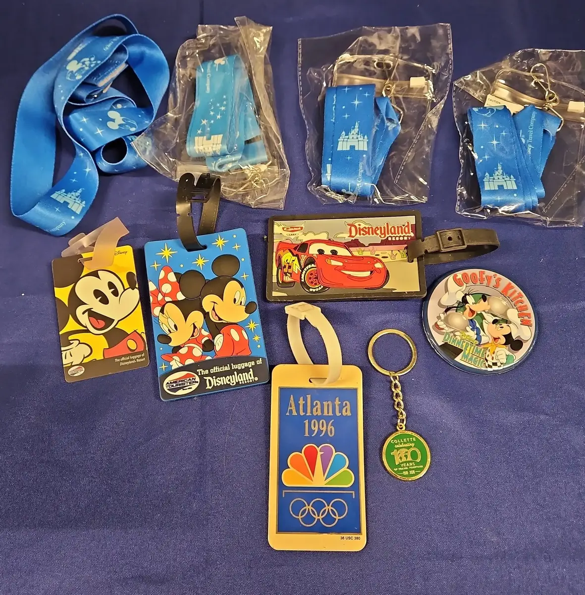 Disneyland Park & Misc Travel Items - Lanyards, Luggage Tags, Mickey, Minnie Mouse, Cars, Olympics