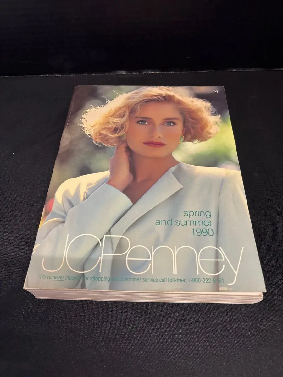 Vintage JCPenney Spring and Summer 1990 Catalog - Big Book, Retro, Fashion, Decor
