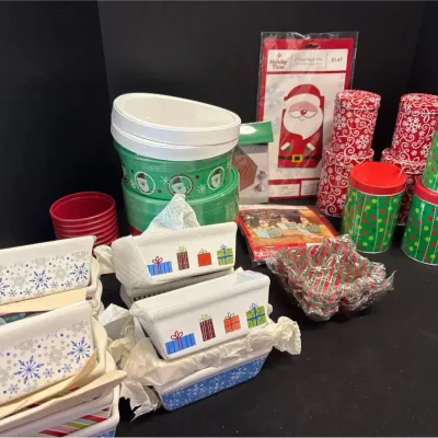 Holiday Entertaining - NEW Treat Bags, Ceramic Mini Loaf Pans, Nesting Tins, Storage