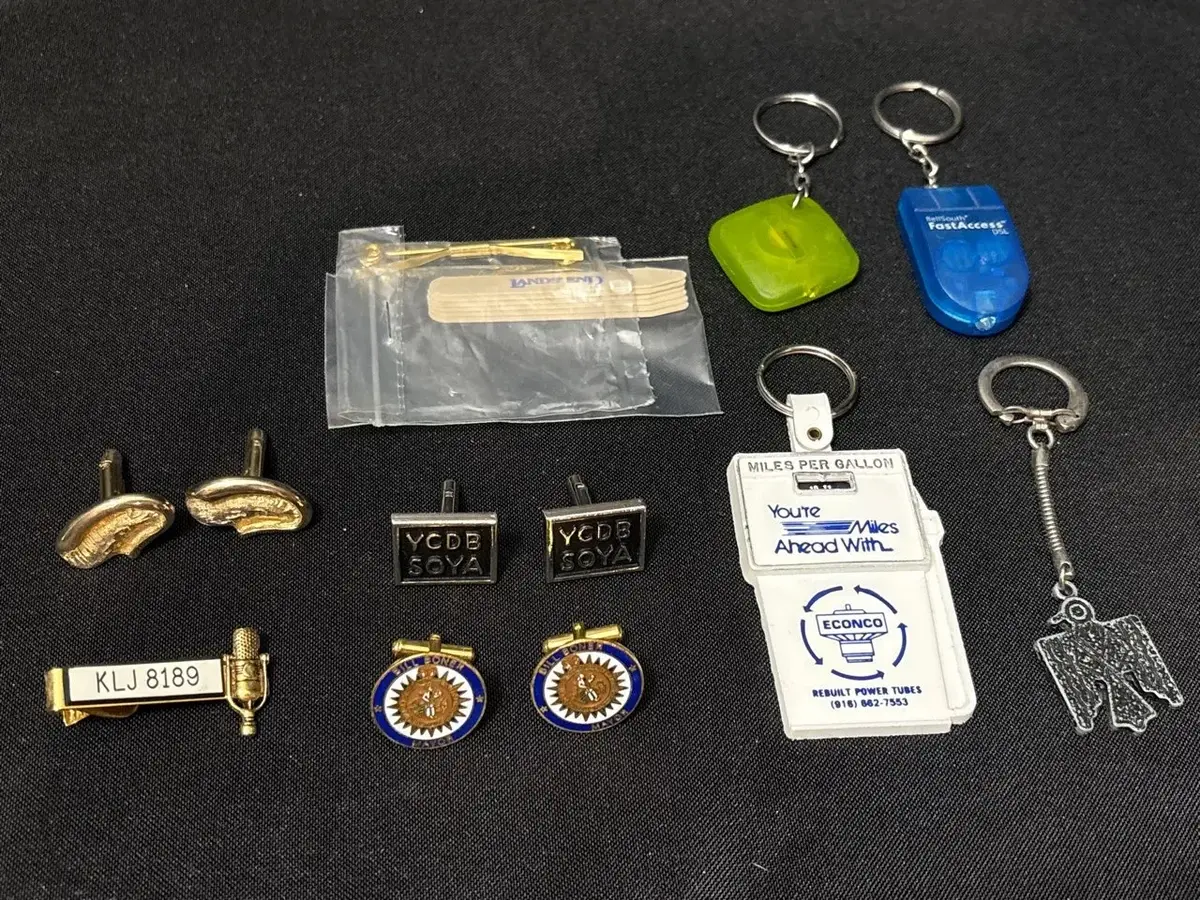 VTG Men’s Accessories - Cufflinks, Keychains, Promo, YCDBSOYA, Econo Miles Driven, BellSouth