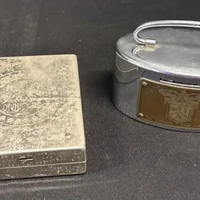 2 Vintage Promotional Metal Coin Banks - Fulton Savings & Cleveland Trust