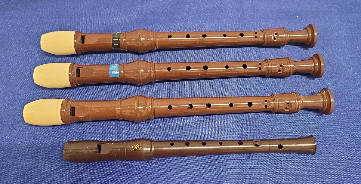 Vintage Plastic Soprano and Descant Musical Recorders