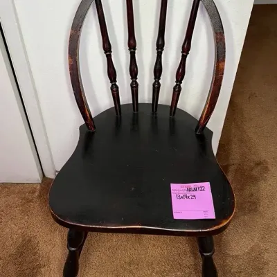 Wooden Windsor-Style Hoop Back Children’s Side Chair