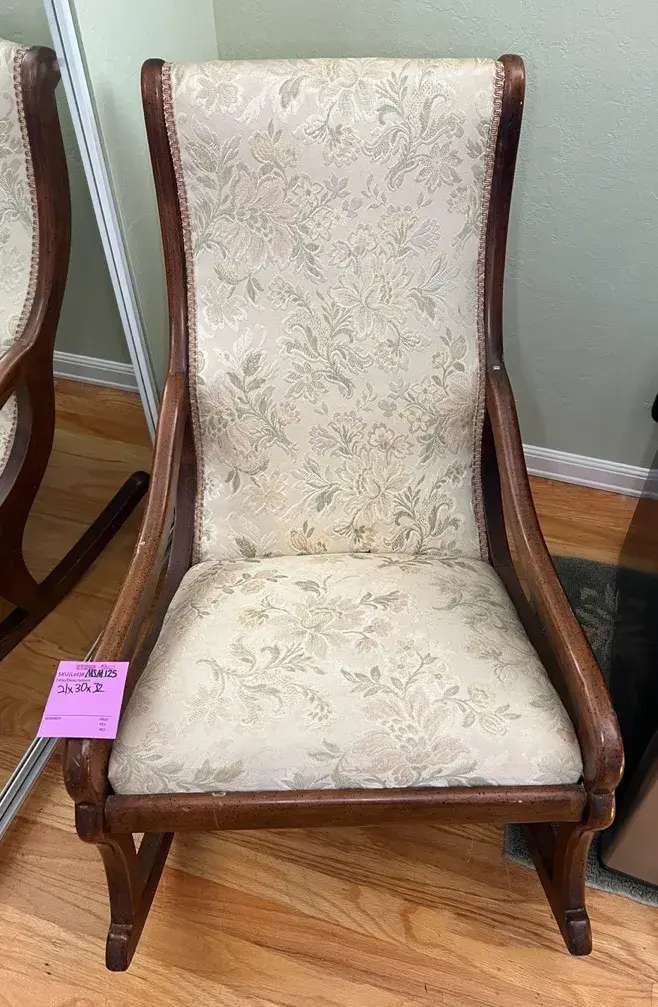 Victorian Style Low-Back Rocking Chair