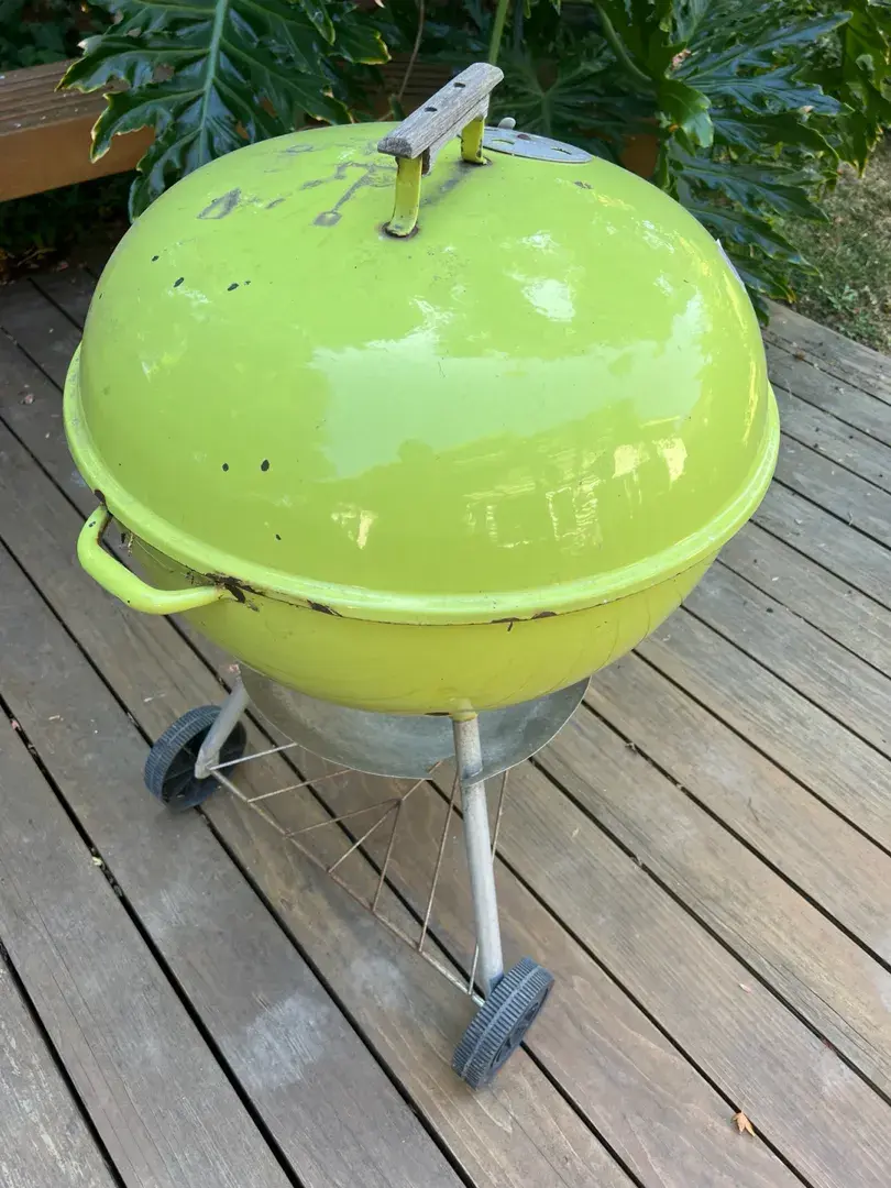 Lime Green Weber Kettle Grill (Charcoal)