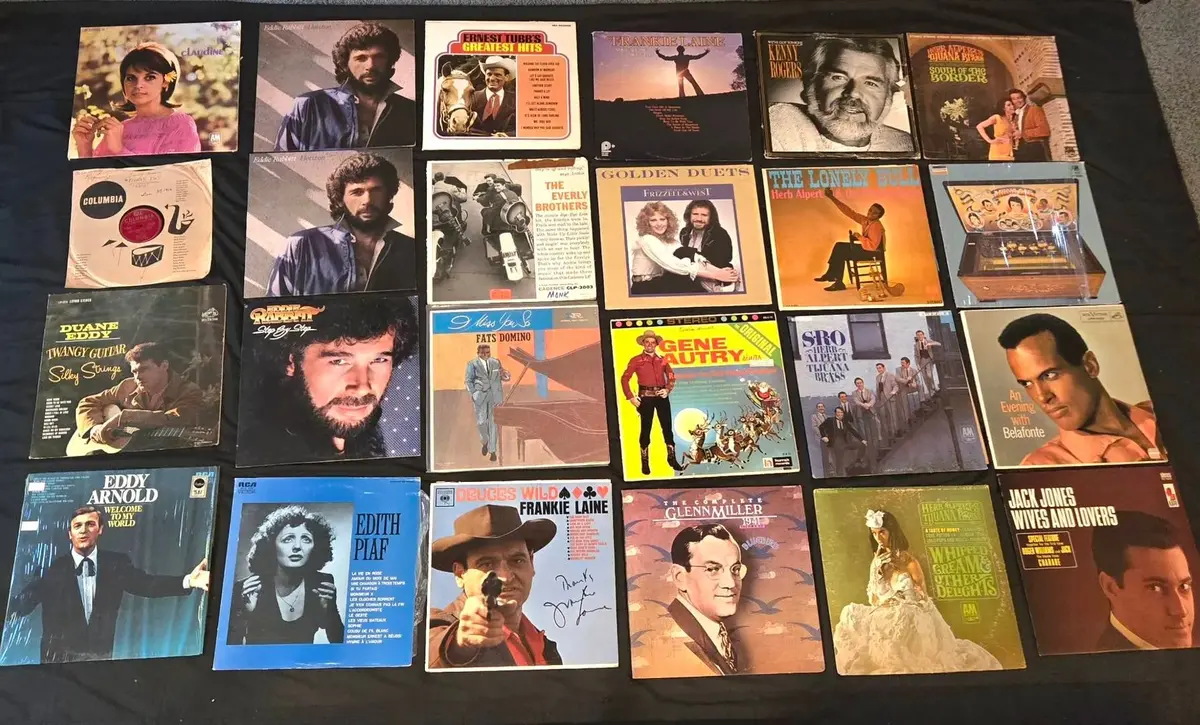 Vintage Country, Pop & Easy Listening Vinyl Record Collection – 24 LPs
