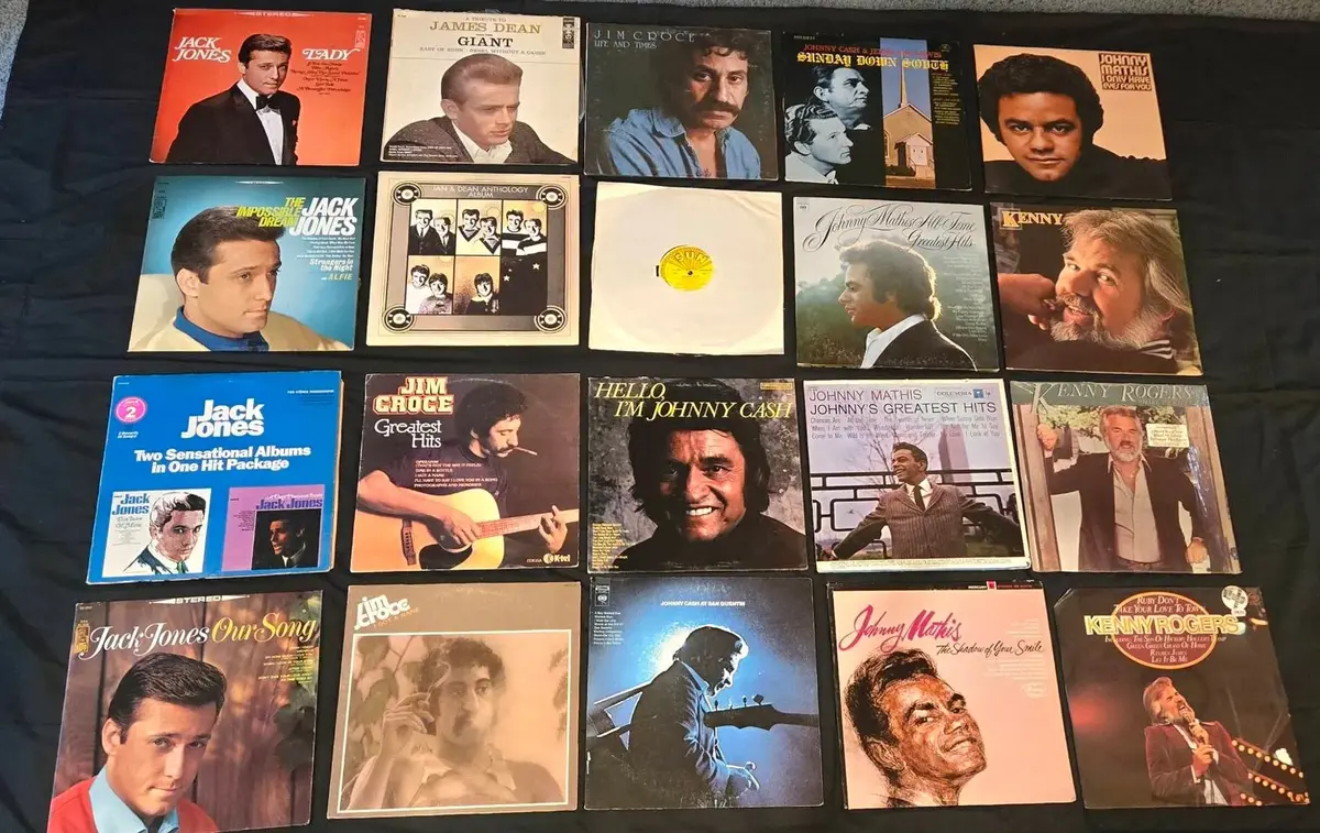Vintage Popular Music & Classic Vocalists Vinyl LP Collection – 20 Albums