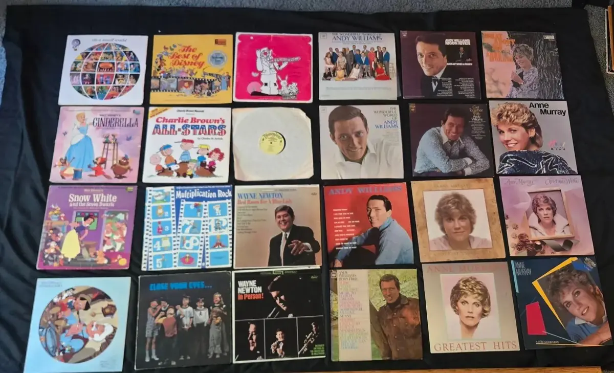 24 LP Vinyl Records – Disney, Peanuts, Andy Williams, A