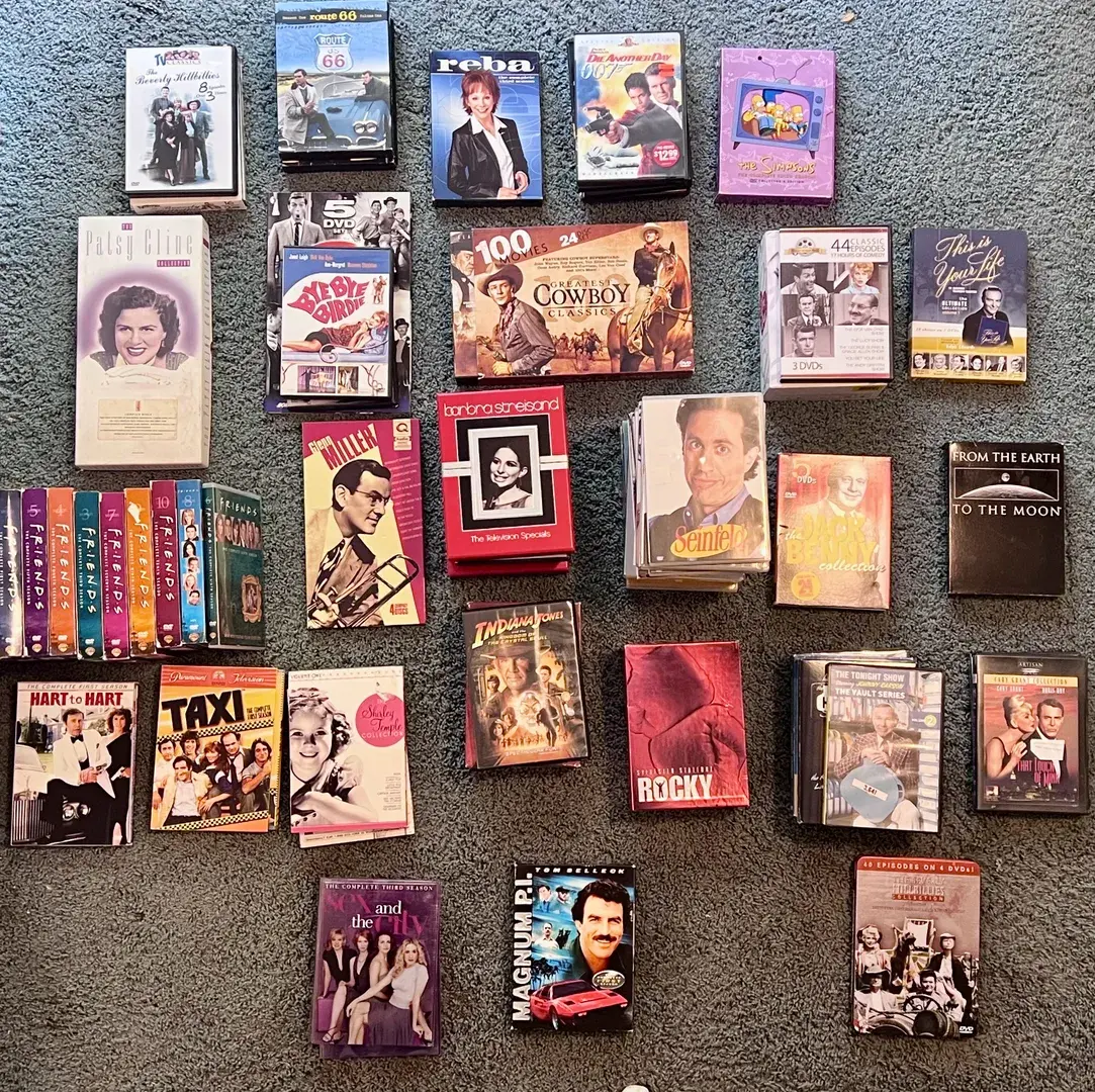 Collection of Popular DVDs Television & Film