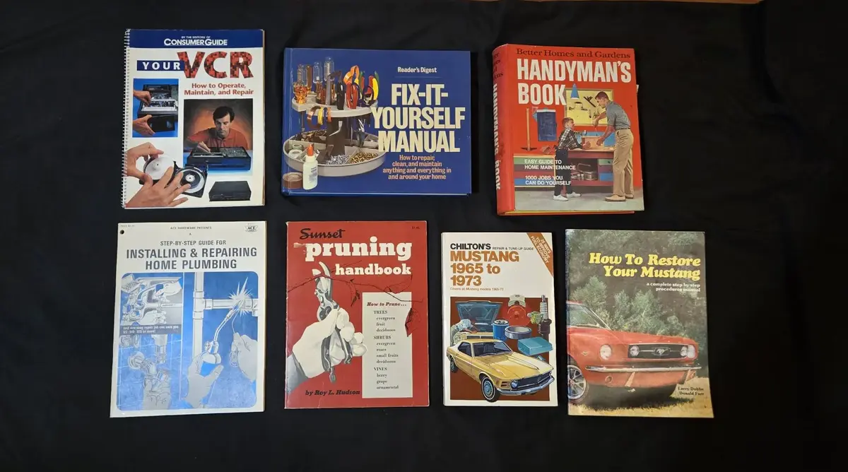 Vintage DIY & Home Maintenance Book Lot (7 Volumes)