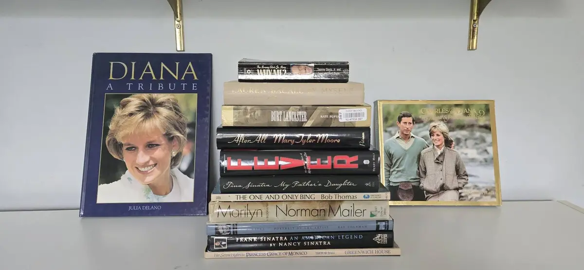 Lot of 18 Celebrity and Royalty Books 