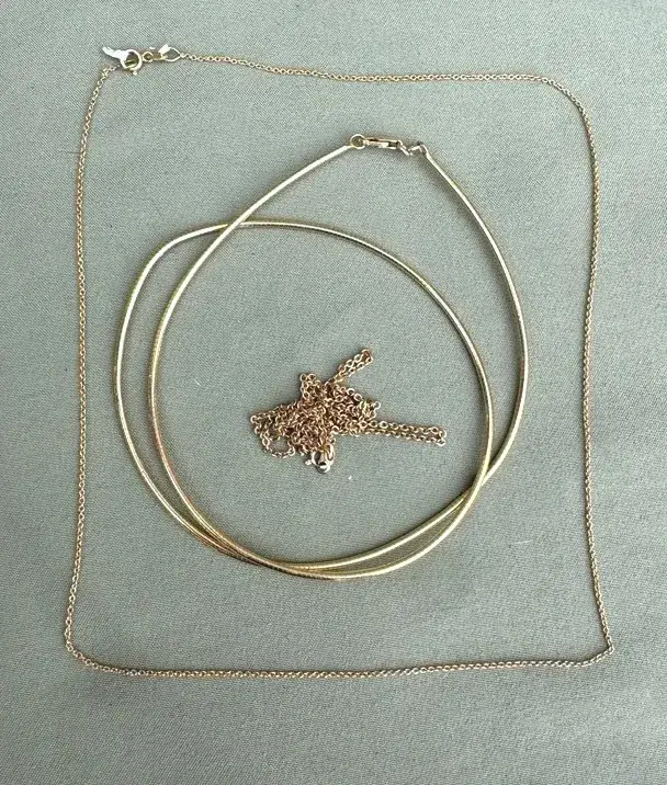14K Italy Gold Necklace Lot (3 pcs)(10,7g)