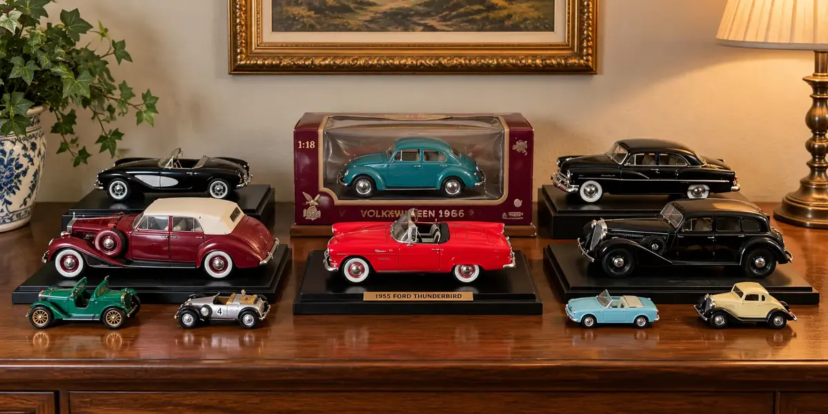 Vintage Collectible Die-Cast Model Car Collection (10)