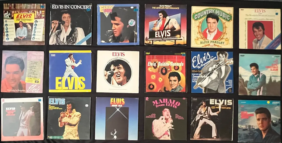 Collection Of 18 Elvis Presley Albums