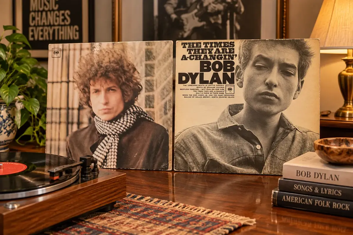 Two LP Albums Of Bob Dylan