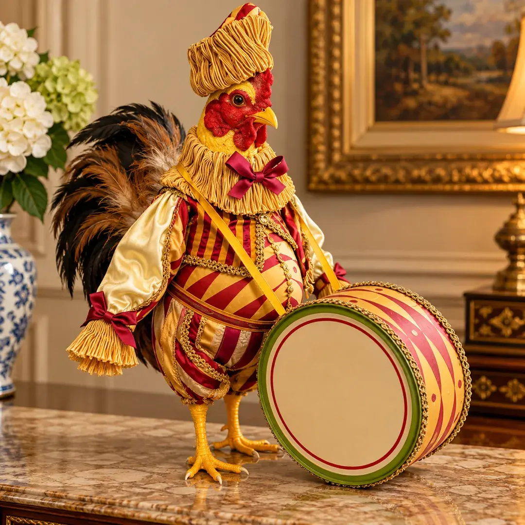 Katherine’s Collection “Henri” Rooster Doll,  Silver Lake Collection with Certificate of Authenticit