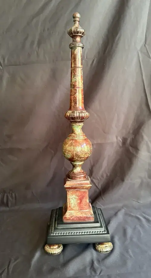 Tall Neoclassical Decorative Finial  Architectural Pedestal Sculpture 