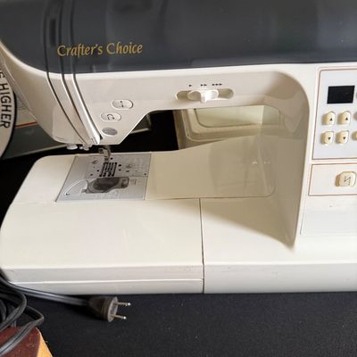 Baby Lock Crafter's Choice computerized sewing machine, showing some light wear from use.
