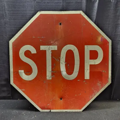 Vintage Red Stop Sign