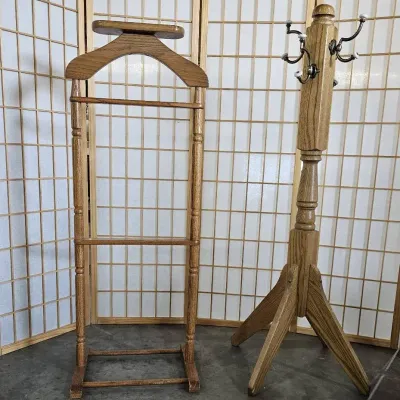 Vintage Wooden Suit Valet And More