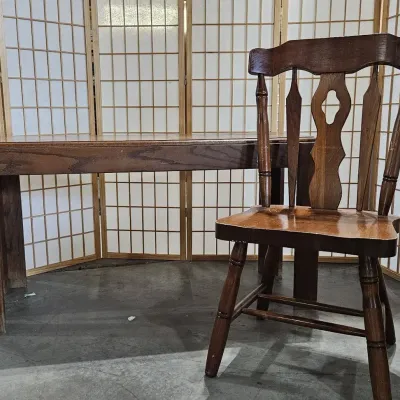 Wooden Sofa Table And Wooden Dining Chair