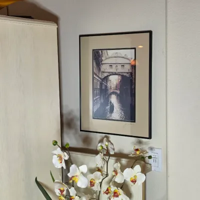 Framed photograph of the Bridge of Sighs in Venice, Italy, matted and set in a simple black frame.