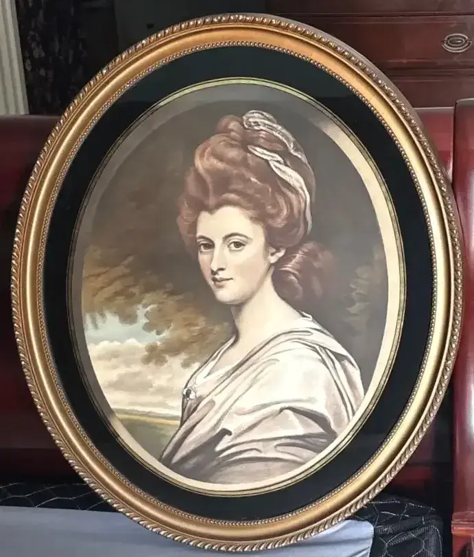 Framed Print Of Elizabeth Countess Of Craven By George Romney