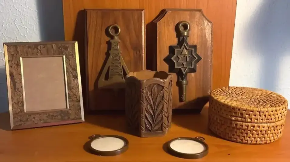 Brass Tau Beta Pi Engineering Honor Society Mounted On Wood Plaques And More 