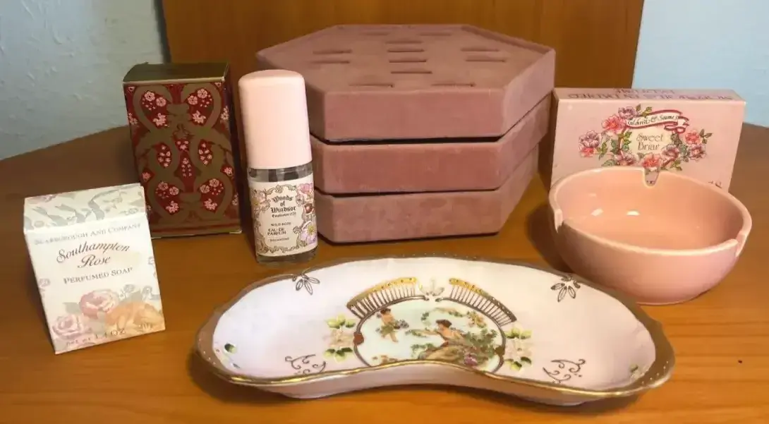 Hand Painted Ardalt Lenwile Trinket Dish Woods Of Windsor (Bottle Only) And More 