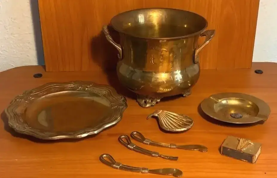 Brass Pot Brass Butterfly Tray Brass Ashtray And More 