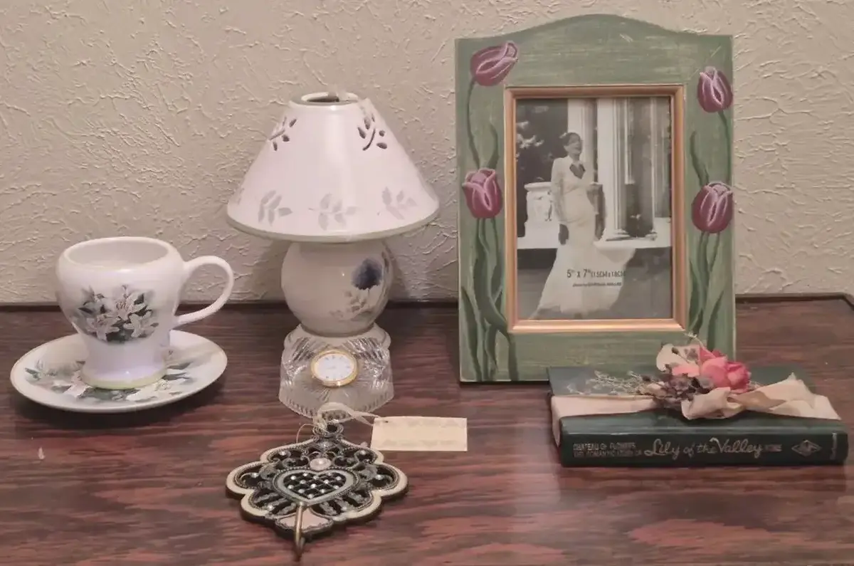 Lena Lili Hummingbird & Lilly Teacup & Saucer Ceramic Tea Light Candle Lamp And More 