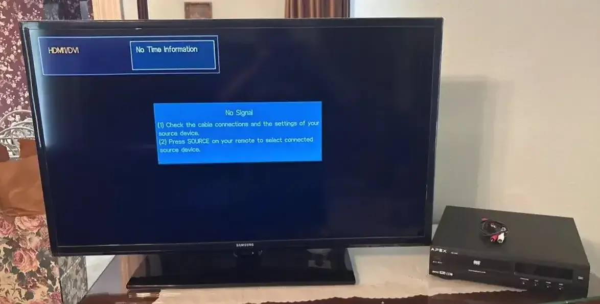 Samsung 39 Inch TV And Apex DVD Player 