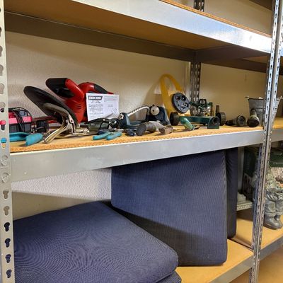 Garden goods.
Please not shelves are not for sale.