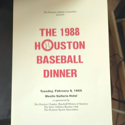 Sale Photo Thumbnail #260: 1988 Houston Baseball Dinner Program