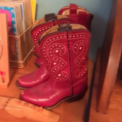 Sale Photo Thumbnail #262: Vintage Red Children's Western Boots