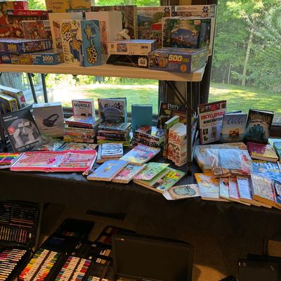 Puzzles and books galore 