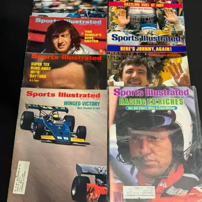 LCJ022 - Vintage Sports Illustrated Auto Racing Magazines: Indy/Daytona/Nascar