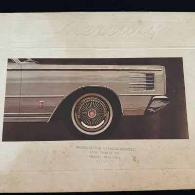 LCJ016 - 1965 Mercury Dealer Sales Brochure: Metropolitan Lincoln – Mercury Omaha