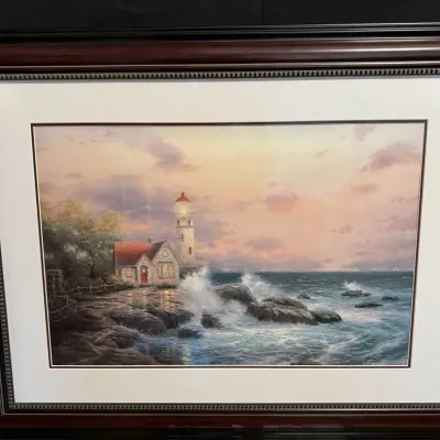 LCJ052  - Thomas Kincaid “Beacon Of Hope”: Signed Gallery Proof Lithograph With Coa
