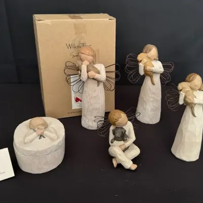 LCJ083 - Willow Tree Angel Figurines, And Remembrance Keepsake Box Collection