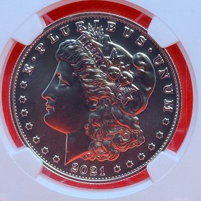 2021 Morgan $1 First Day of Issue MS 70