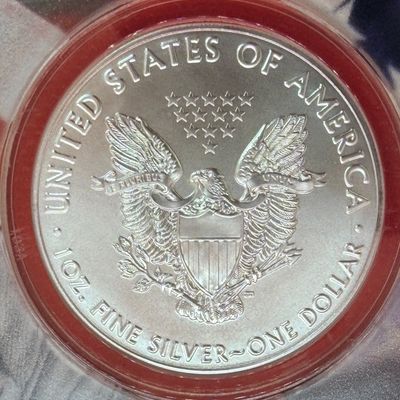 Lot (2) Two 2021 ANACS MS70 Silver Eagle Type I First Strike Coins