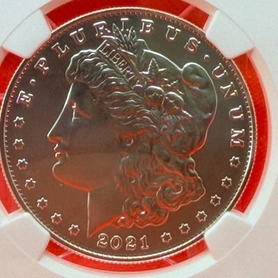 2021 'CC' Morgan Silver Dollar NGC MS70 First Day of Issue
